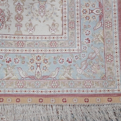 Tapis en soie fait à la main
