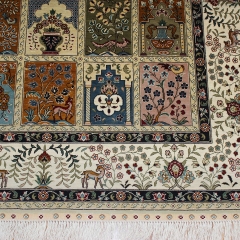 Tapis en soie fait à la main