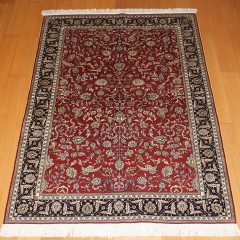 Tapis en soie fait à la main