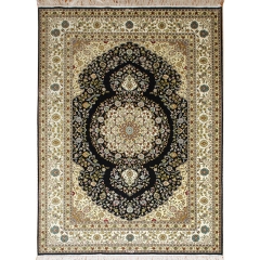 Tapis en soie fait à la main
