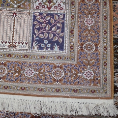 Tapis en soie fait à la main