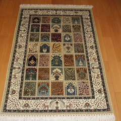 Tapis en soie fait à la main