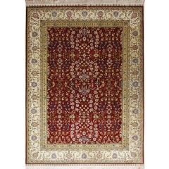 Tapis en soie fait à la main