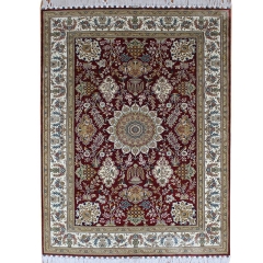 Tapis en soie fait à la main
