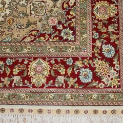 Tapis en soie fait à la main