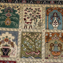 Tapis en soie fait à la main