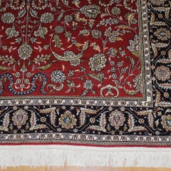 Tapis en soie fait à la main