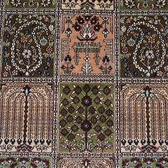Tapis en soie fait à la main