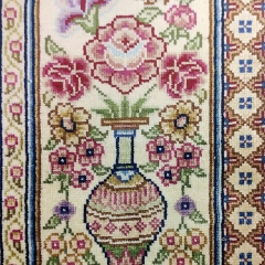 tapis persan en soie
