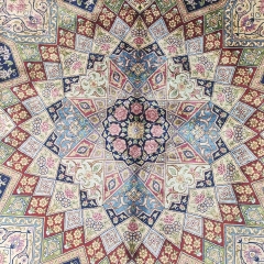 tapis persan en soie