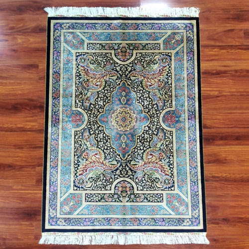 tapis persan en soie