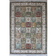 Tapis en soie fait à la main