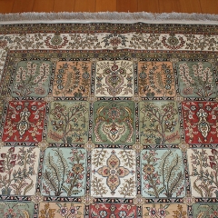 Tapis en soie fait à la main