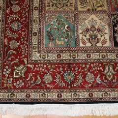 Tapis en soie fait à la main
