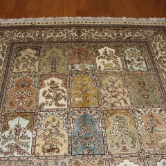 Tapis en soie fait à la main