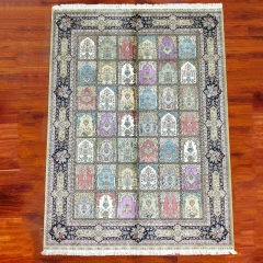 Tapis en soie fait à la main