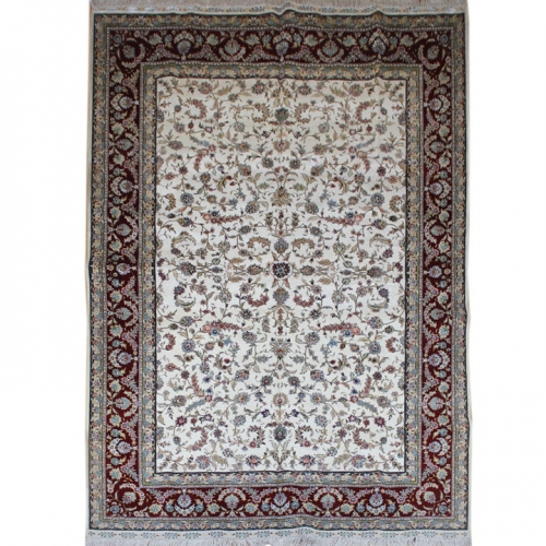 Tapis en soie fait à la main