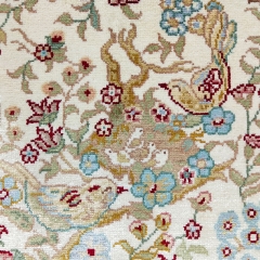Tapis en soie fait à la main