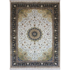 Tapis en soie fait à la main