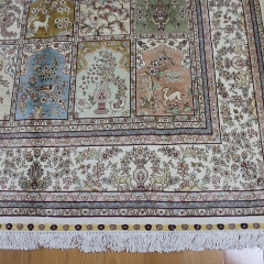 Tapis en soie fait à la main