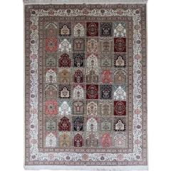 Tapis en soie fait à la main