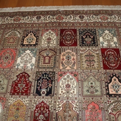 Tapis en soie fait à la main
