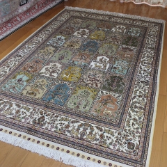 Tapis en soie fait à la main