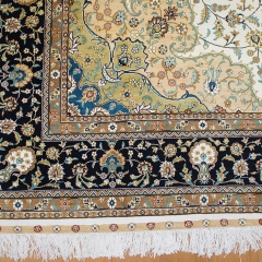 Tapis en soie fait à la main