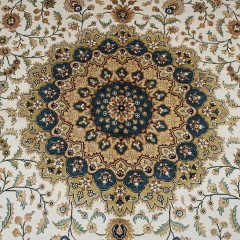 Tapis en soie fait à la main