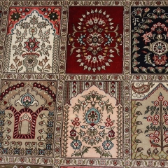 Tapis en soie fait à la main