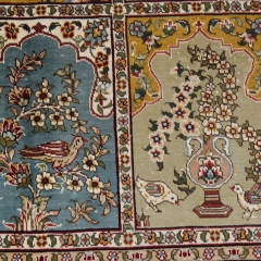 Tapis en soie fait à la main