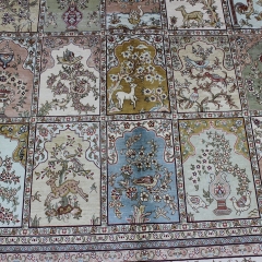 Tapis en soie fait à la main