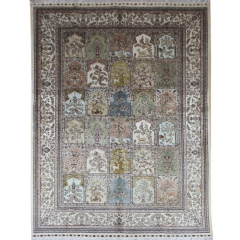 Tapis en soie fait à la main