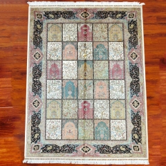 Tapis en soie fait à la main