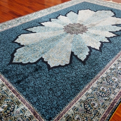 Tapis en soie fait à la main