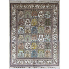 Tapis en soie fait à la main