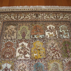 Tapis en soie fait à la main