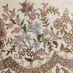 Tapis en soie fait à la main