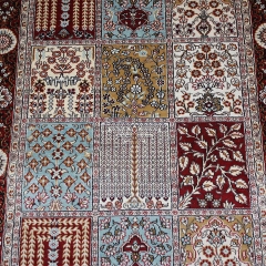 Alfombra de seda hecha a mano