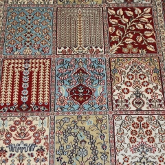 Tapis en soie fait à la main