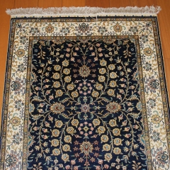 Alfombra de seda hecha a mano