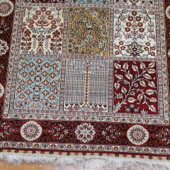 Alfombra de seda hecha a mano