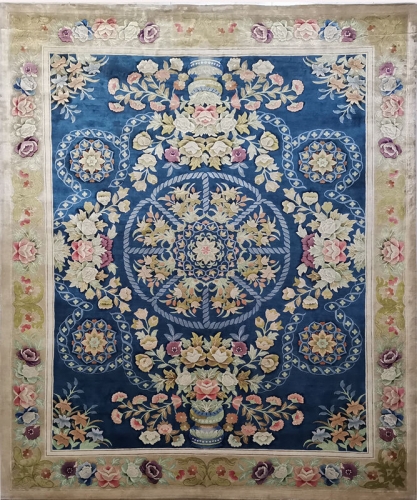 Tapis en soie noué à la main