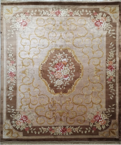 Tapis en soie noué à la main