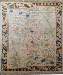 Tapis en soie noué à la main