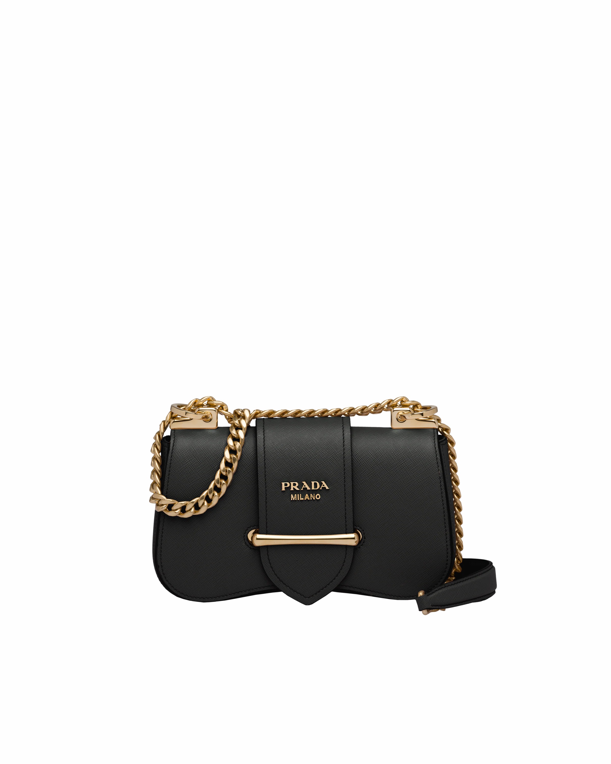 prada sidonie leather shoulder bag