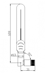 2.4/5.8 GHz Dual band WIFI antenna, 5 dBi gain