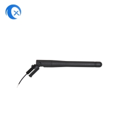 2.4GHz Swivel Rubber Duck Omnidirectional WiFi Antenna with Flying Solderable Wire