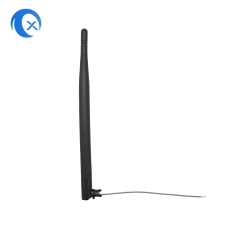 915 MHz Black Swivel Omnidirectional Iot Lora Antenna with Flying Solderable Wire