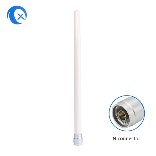 2.4 GHz fiberglass antenna, N plug, 3 dBi gain